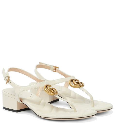 gucci women's platform sandals with double g|Gucci Double G thong sandals.